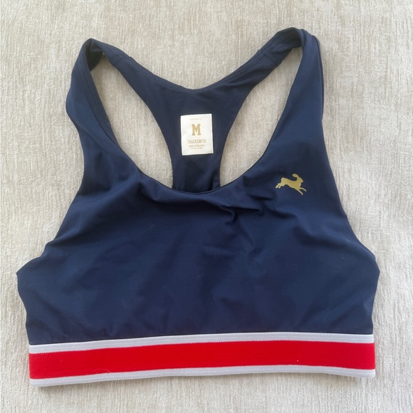 Tracksmith Navy Run Bra - Picture 1 of 5